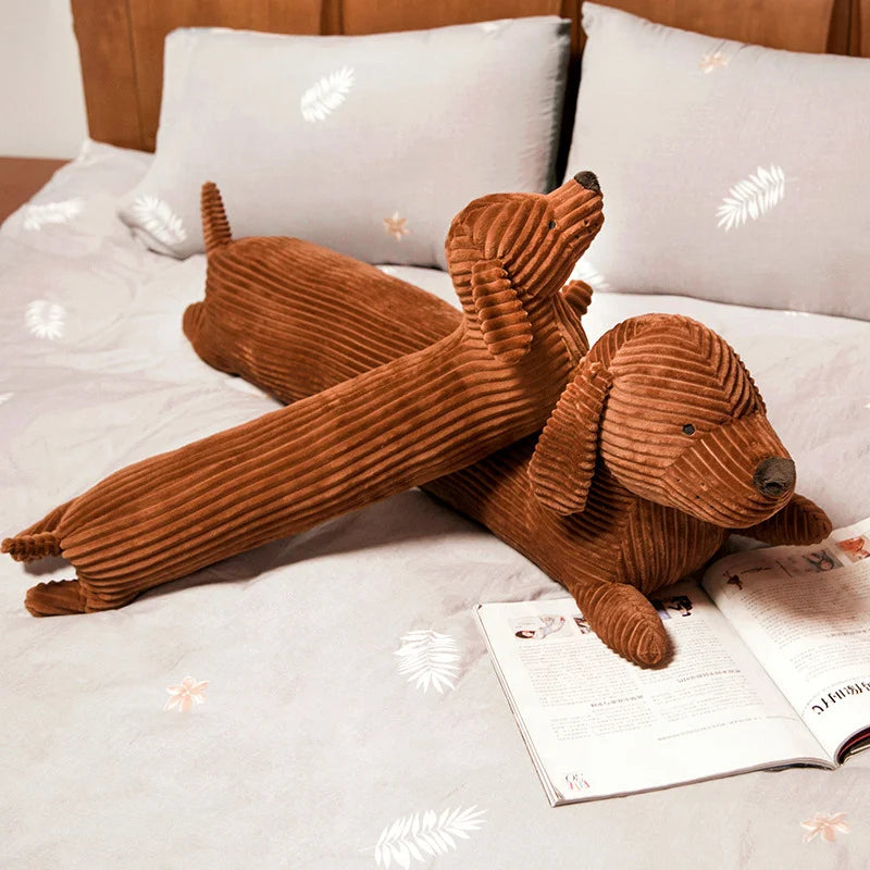 Cartoon Dachshund Dog Plush Toy Pillow | Soft Stuffed Animal for Girls | Cute Home Decor Gift