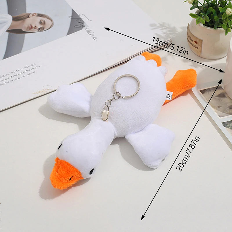 20CM Cartoon Goose Plush Keychain | Goose Pendant Plush Toys for Women, Girls, Boys | Toy Doll Bag Accessories | Car Keyring Gifts | Alo Trendy