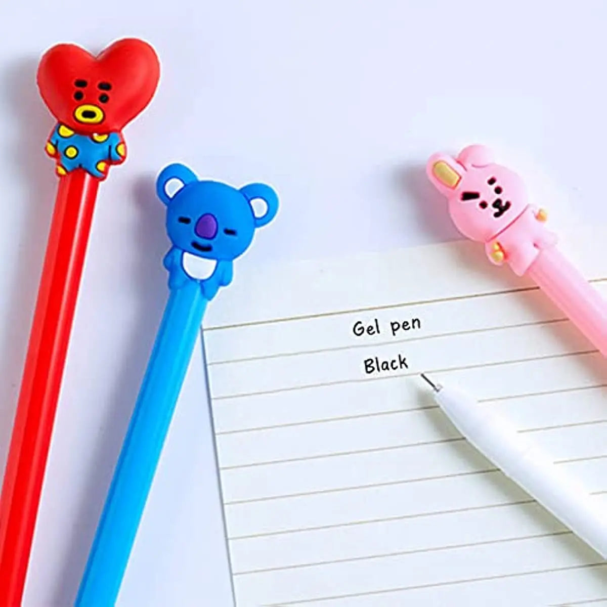 24 Pcs Cartoon Animal Pens | Cute Gel Ink Pens Boys Girls Writing Tools | Kawaii School Supplies Stationery | Alo Trendy