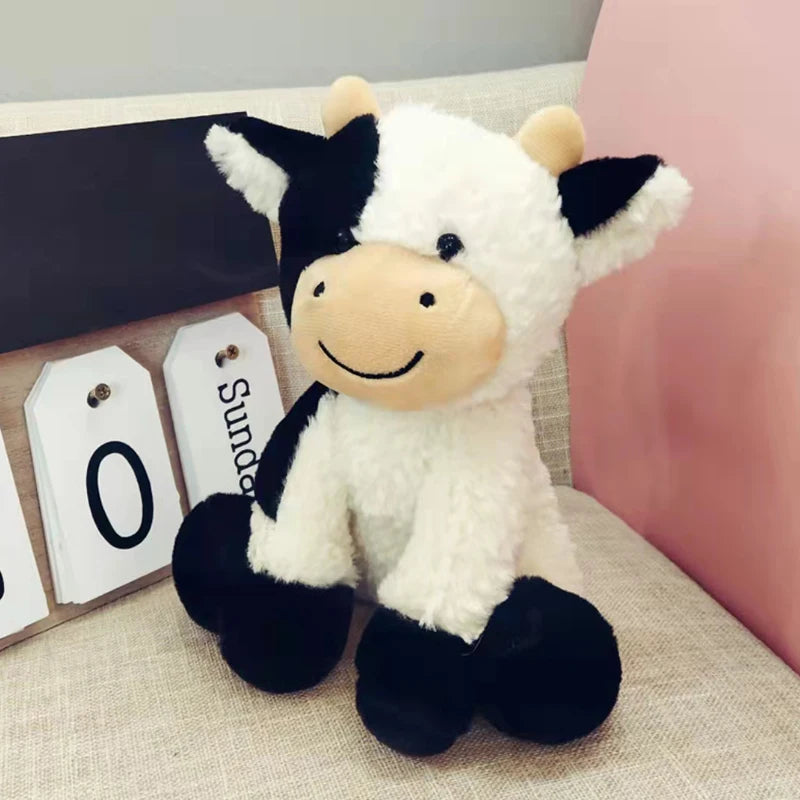 23/30cm Soft Plushie Cow Toys | Stuffed Animal Milk Cattle Dolls for Kids | Cute Cow Nap Plush Pillow Gifts for Friends | Alo Trendy