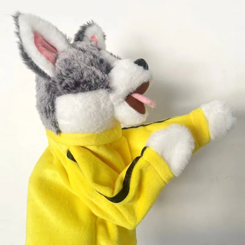 Dog Puppet Hand Puppet | Kung Fu Husky Boxing Puppet | Finger Battle Sound Plush Toy Doll | Perfect Birthday Gift for Kids