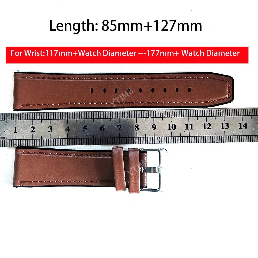 Watch Band 22mm Leather Strap For Huawei GT 2 GT2 Pro | Watch Strap Replacements Honor Magic 1 2/GT4 3 2 46mm Watch Mens Strap | Alo Trendy