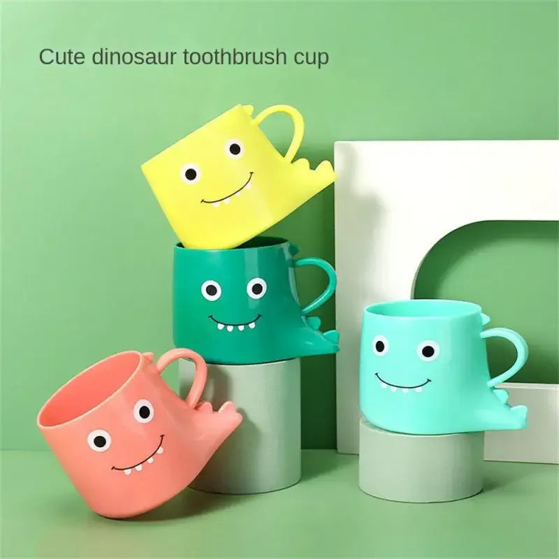 Kawaii Cute Dinosaur Tooth Brushing Mouthwash Cup | Couples Cups Environmental Friendly Plastic Wash Tooth Mug | Bathroom Supplies | Alo Trendy