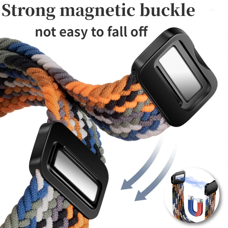 Braided Nylon Strap for Redmi Watch 4 | Magnetic Buckle Loop Bracelet | Breathable Sport Wristband for Redmi Watch 4 Smart Watch