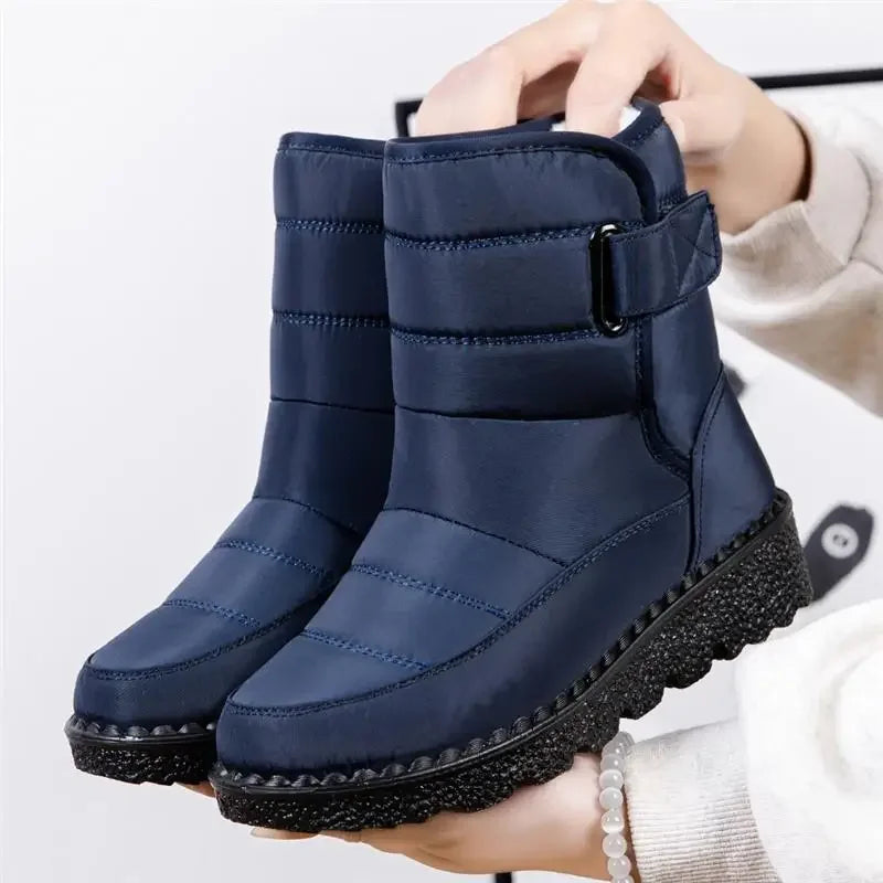 Women’s Waterproof Winter Snow Boots | Non-Slip Platform Warm Ankle Boots | Cotton-Padded Botas de Mujer