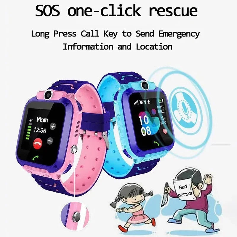 4G Kids Smart Watch SOS Location Camera | Children Mobile Phone Voice Smartwatch with SIM Card | Smart Watches for Kids - Reloj