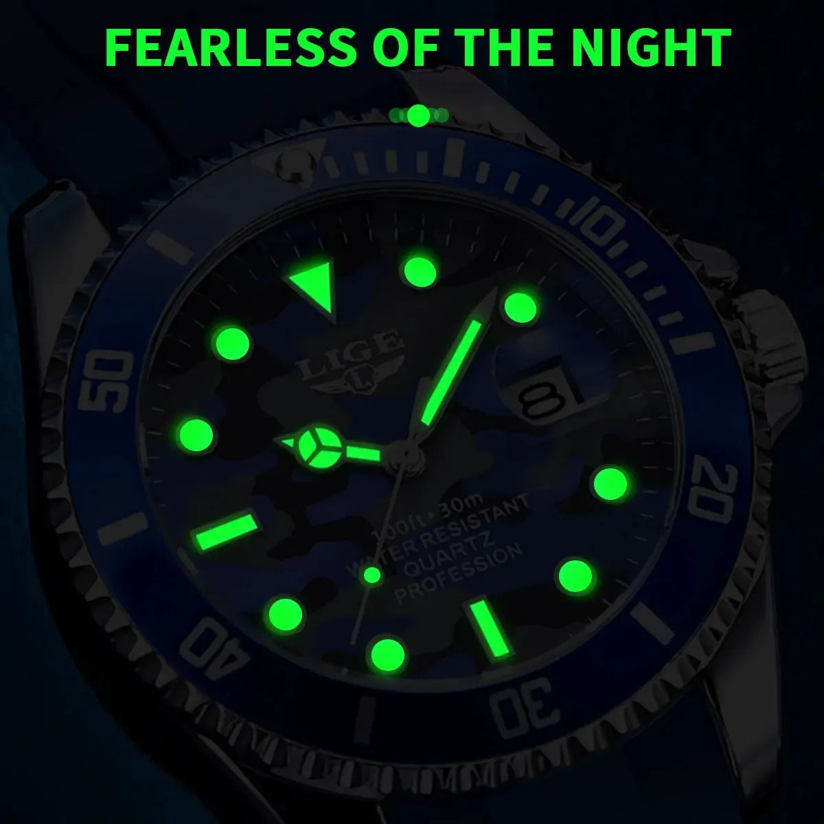 Military Camouflaged Mens Watches | Waterproof Luminous Date Quartz Wristwatch | Durable and Stylish Reloj Hombre