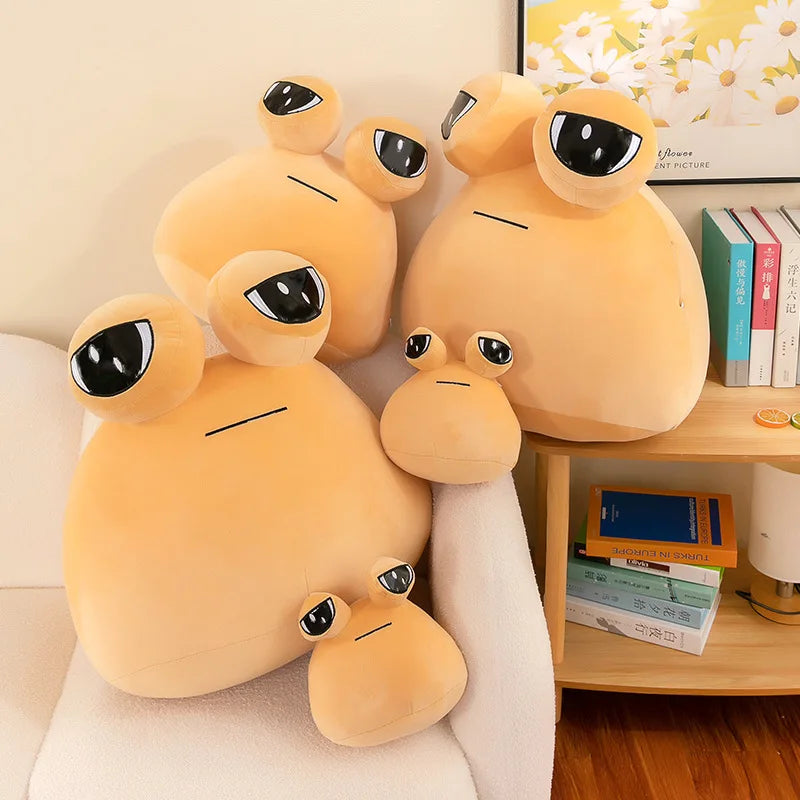 13-40cm My Pet Pou Kawaii Plush Toy | Stuffed Animal Game Soft Anime Doll Cotton Sofa Sleeping Pillow | Birthday Gift for Children