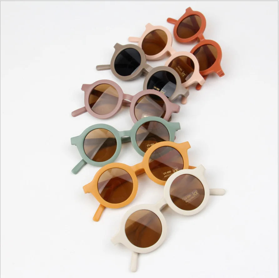 Children's Sunglasses | Parent-Child Frosted Glasses | New Decorative Runway Shades for Ages 1-8 | Trendy Kids' Sunglasses