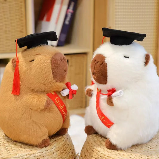 Graduate Plush Dolls | Doctor Capybara, Owl, Bear Plush Toys | Cute Stuffed Animal Toy Dolls | Soft Cartoon Pillow | Graduation Gifts