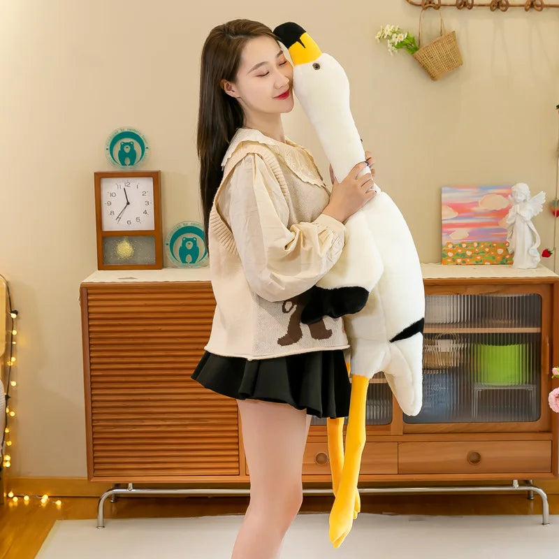 130cm/160cm Giant Flamingos Plush Toys | Cute Birds Stuffed Animals Kids Sleeping Pillows Room Decor Christmas Gifts for Girls