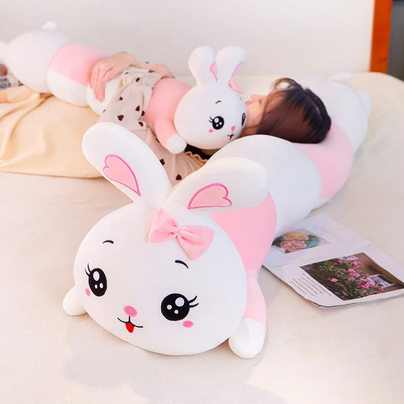 130cm Cute Soft Caterpillar Rabbit Plush Toys | Office Nap Stuffed Animal Pillow | Home Comfort Cushion Christmas Gift Doll Kids | Alo Trendy