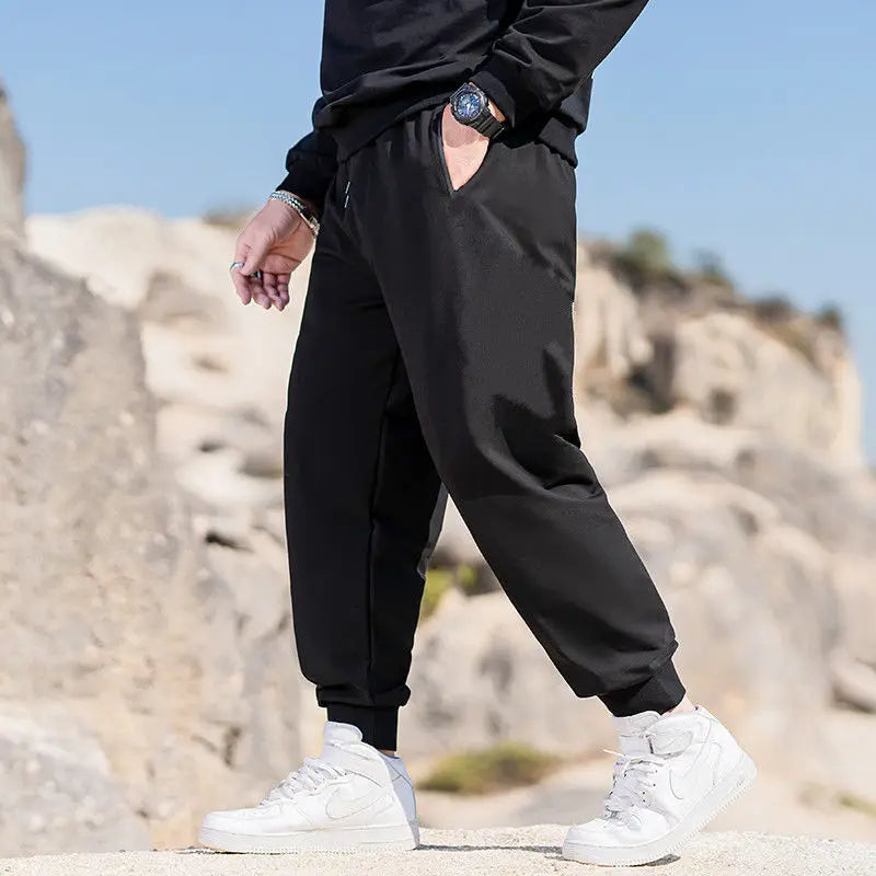 10XL Men's Loose Fit Tracksuit Pants | Oversized Elastic Waist Sweatpants | Casual Joggers for Sports and Everyday Wear