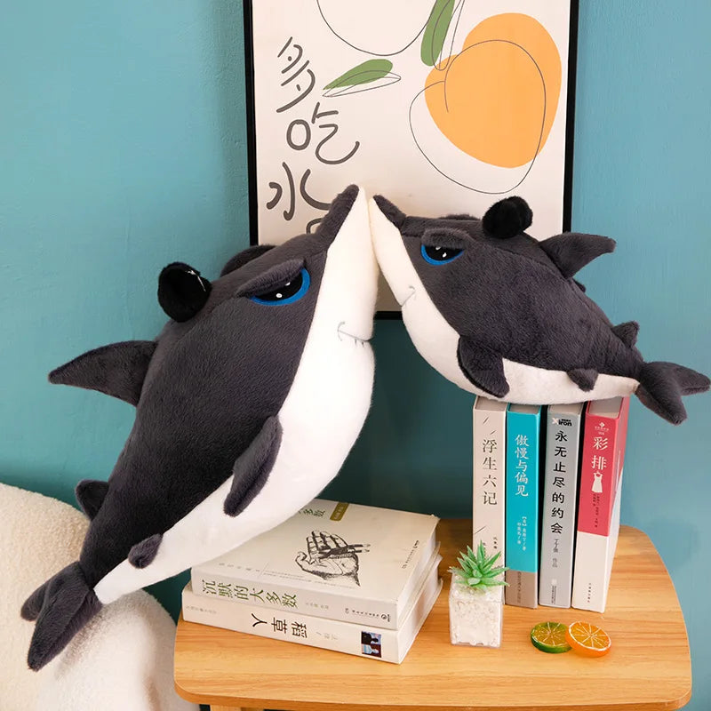 New Ocean Overlord Pirate Shark Doll Plush Bedroom Sofa Ornament Shark Pillow Plush Toy Children's Birthday Christmas Gift | Alo Trendy