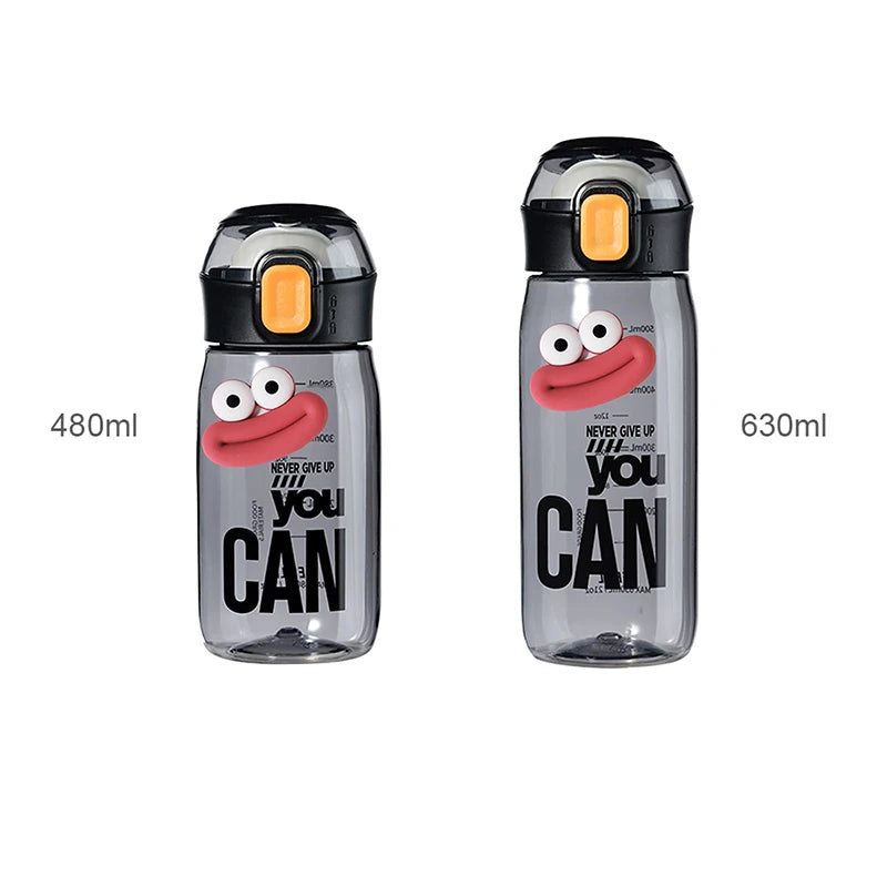 480/630ml Water Bottle Sport Big Kawaii Tritan Travel Ice Coffee Tea Milk Juice Cup Cute Gym School Portable Drinking Bottle | Alo Trendy