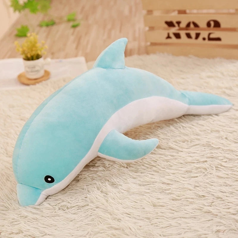 30cm Lovely Dolphin Plush Toys | Stuffed Soft Cute Animal Dolls Sofa Decor Baby Pillow Cushion for Kids Children Gifts