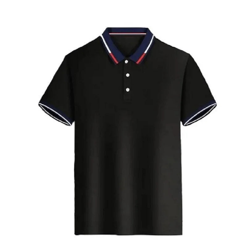 Men's New Polo Shirt T-Shirt | Summer Short-Sleeved Intercolored Lapel | Stylish Casual Wear for Men