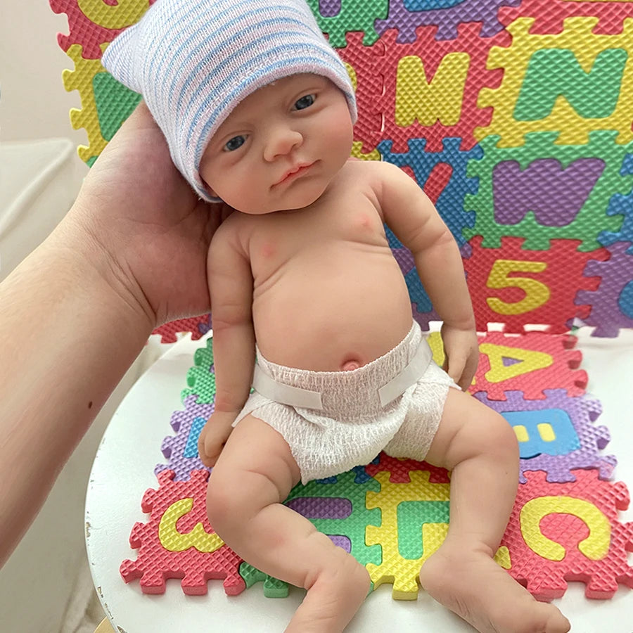 12"  Micro Preemie Full Body Silicone Baby Doll  Girl "Luna"& Boy "Toby" Lifelike Reborn Doll Surprice Children Anti-Stress