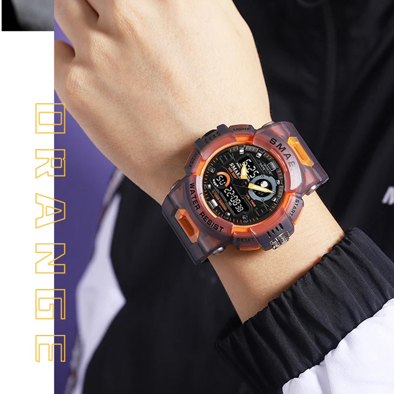 Sport Watches Digital Watch | LED 50m Waterproof Military Wristwatch | Male Clocks | Mens Watches | Stopwatches | Alarm Clock