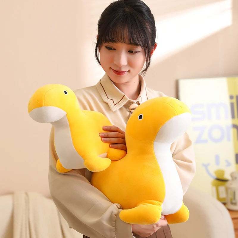 Cute Chubby Yellow Dinosaur Plush Toy | Kawaii Stuffed Animals Pillow | Fatty Dragon Plushies Doll for Girls, Boys, Kids Gift, Home Decor | Alo Trendy