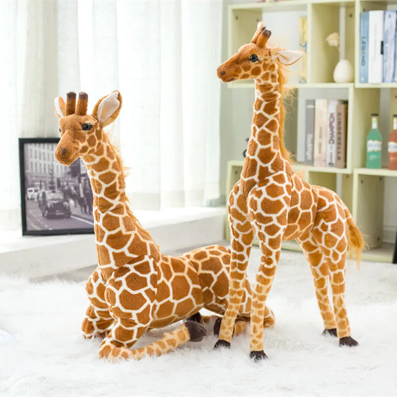 Giant Realistic Giraffe Plush Toy | Adorable Stuffed Animal Doll | Soft Simulation Giraffe Doll for Kids | Perfect Birthday Gift & Bedroom Decor