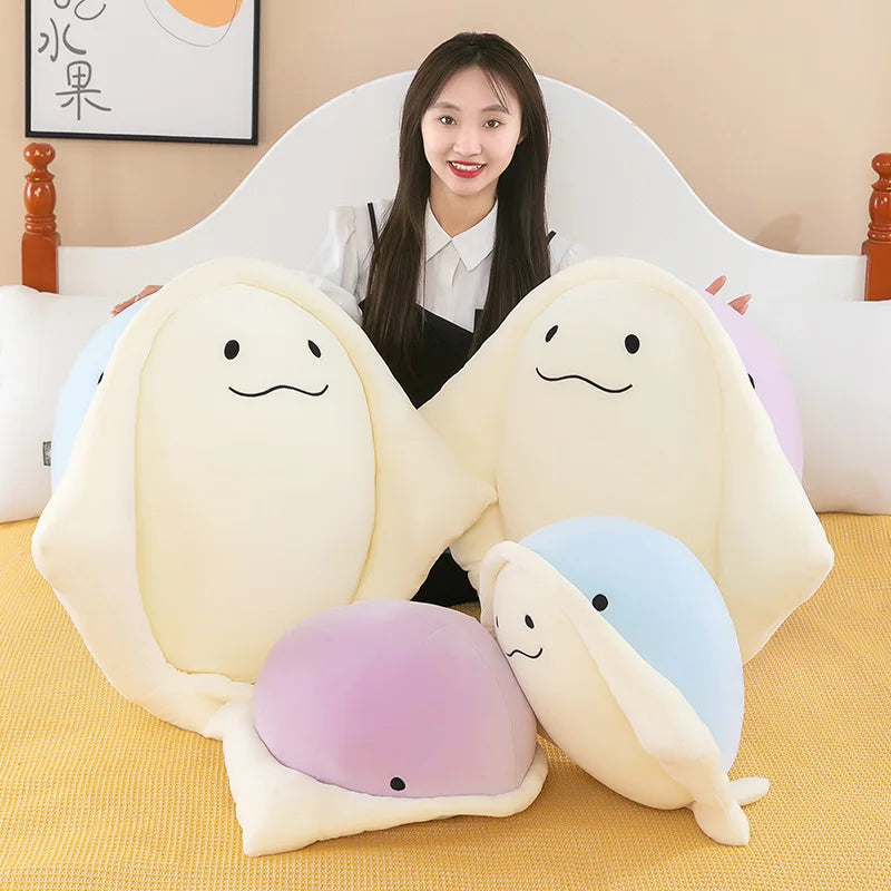 Kawaii Manta Ray Plush Toys | Japanese Ray Doll Throw Pillow | Soft Stuffed Fish Toy Sofa Cushion | Sleeping Pillows Gift for Girls & Child | Alo Trendy