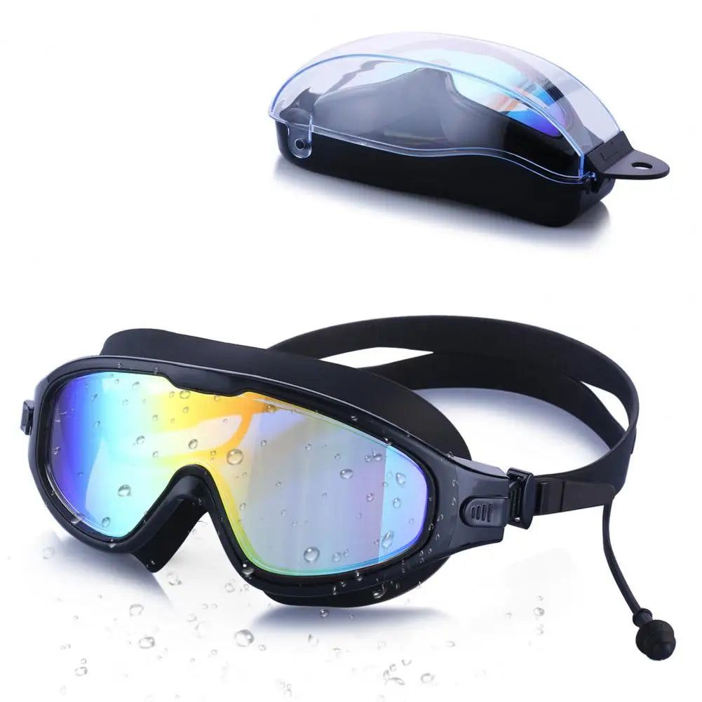 Swimming Goggles Wide View Diving Goggles | Anti-Fog Waterproof Swimming Eyeglasses | UV Protection No Leaking Swim Glasses