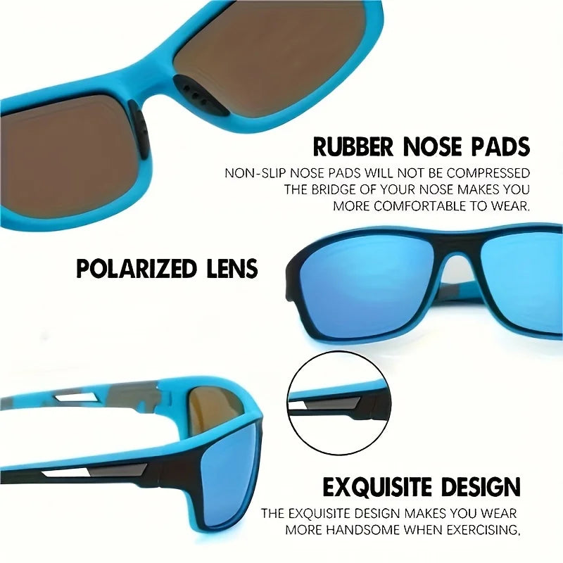 2 Pairs Polarized Wrap Around Sunglasses for Men and Women | Perfect for Outdoor Sports, Travel, and Driving | Alo Trendy