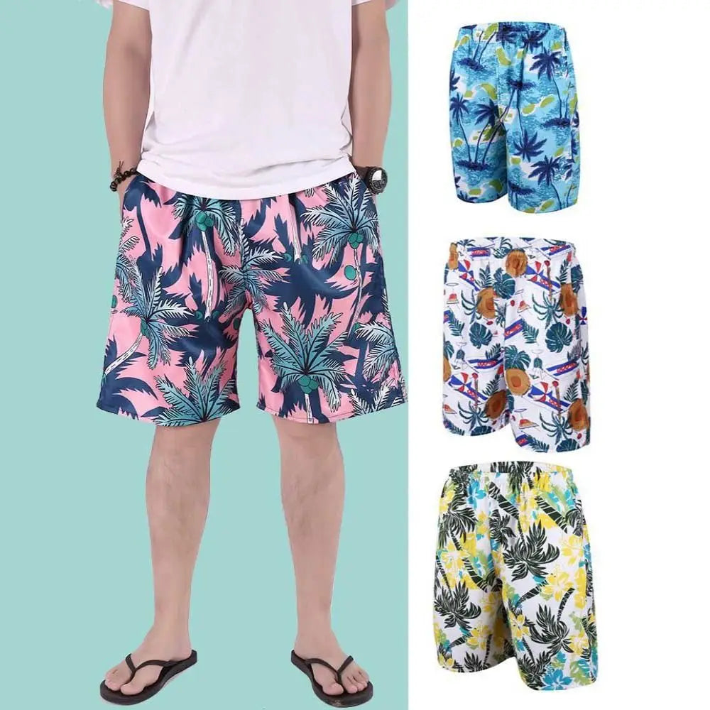 Men Swimming Shorts Trunks | New Drawstring Summer Print Surf Shorts | Cool Running Gym Pants | Quick Dry Beach Shorts