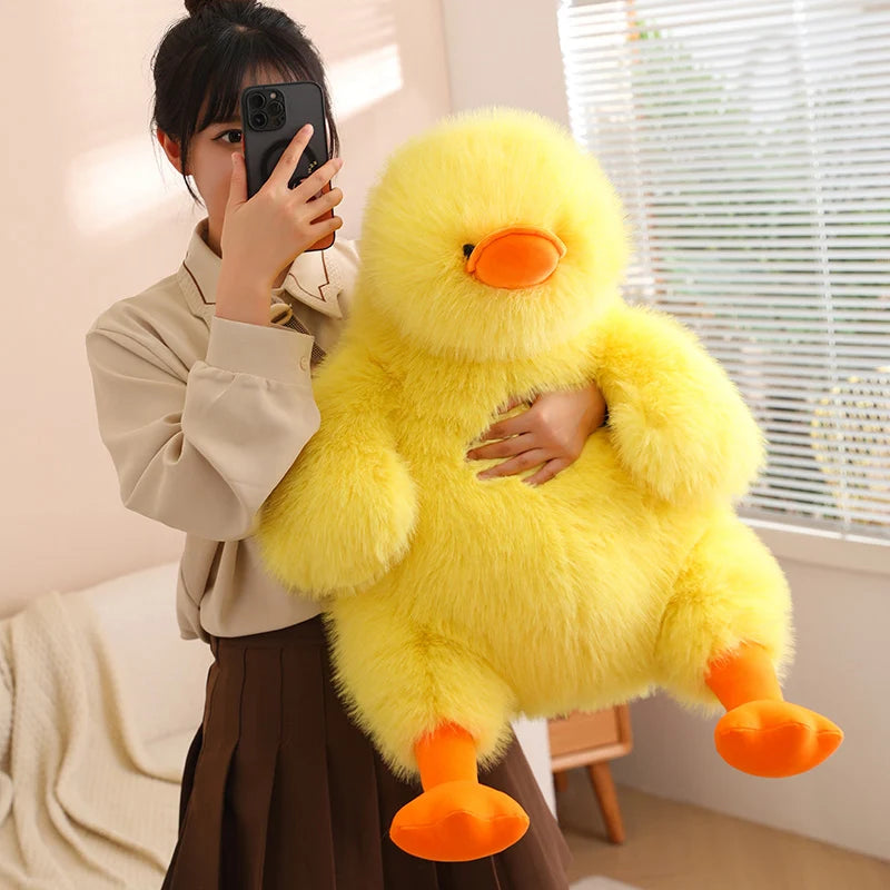 Soft Stuffed Fluffy Animal Lovely Duck Plush Toy | Cuddly Fat Ducks Plushie Doll Baby Accompany Sleeping Cushion Girls Hug Pillow | Alo Trendy