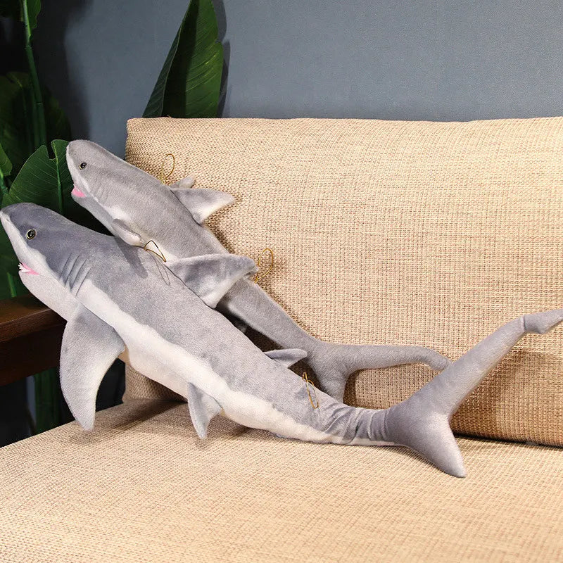 Kawaii Great White Shark Stuffed Animal Toys | Shark Pillow Plush Toys | High Quality Anime Gift Doll for Kid Children Toys | 60-140cm | Alo Trendy