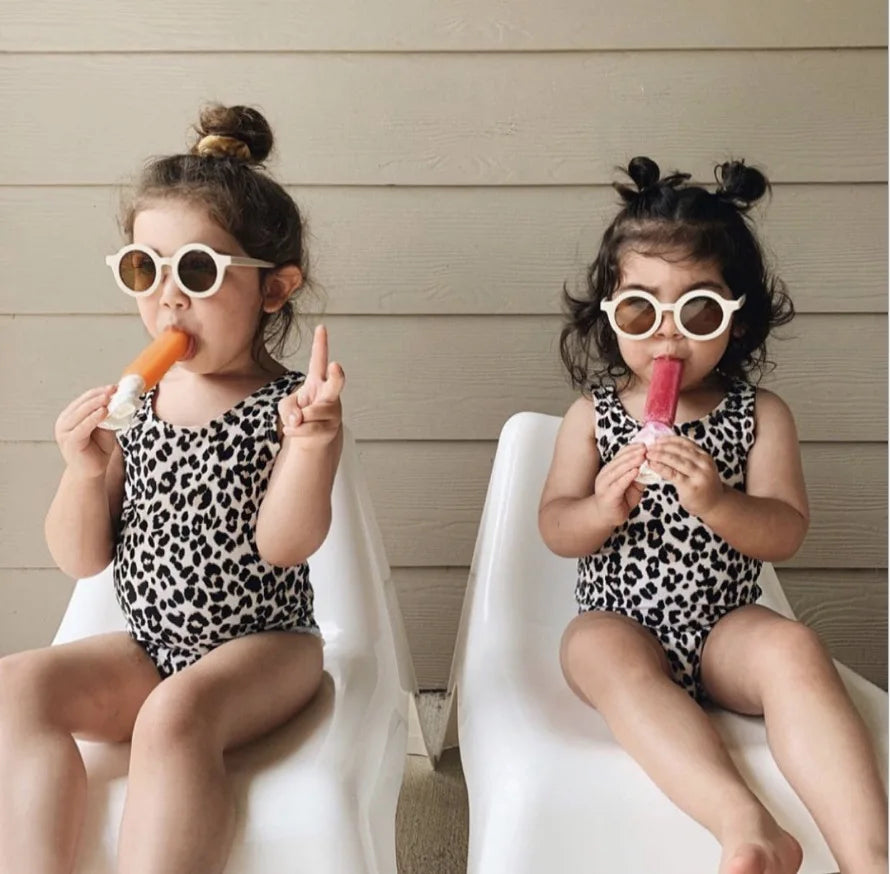 Children's Sunglasses | Parent-Child Frosted Glasses | New Decorative Runway Shades for Ages 1-8 | Trendy Kids' Sunglasses