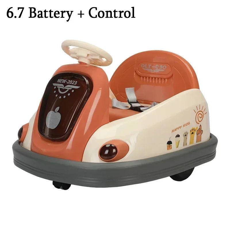 Children's Electric Bumper Car | Rechargeable Remote Control Drift Cars | Rotating Kart for Boys & Girls (1-8 Years Old)