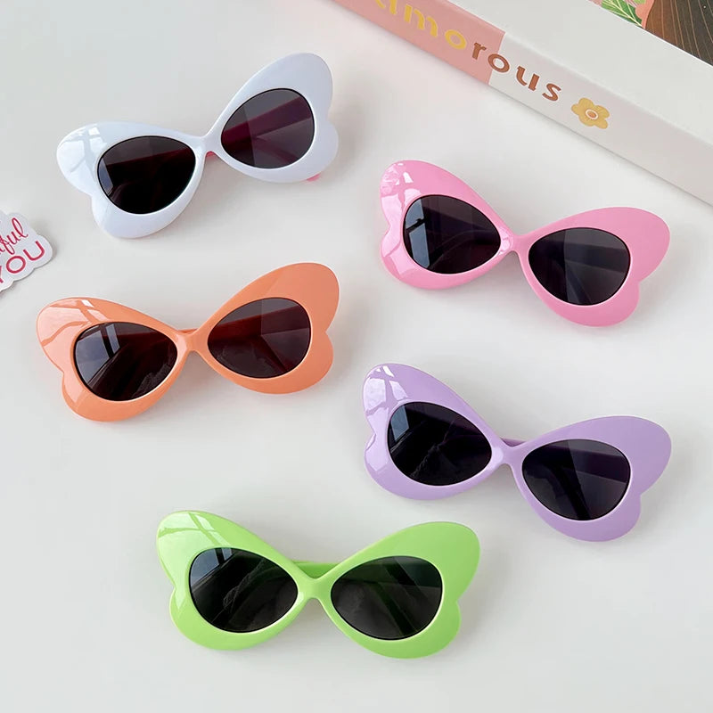 New Children Simple Butterfly Shaped Cute Sunglasses | UV400 Girls Boys Fashion Colors Protection Sunglasses | Kids Sun Glasses