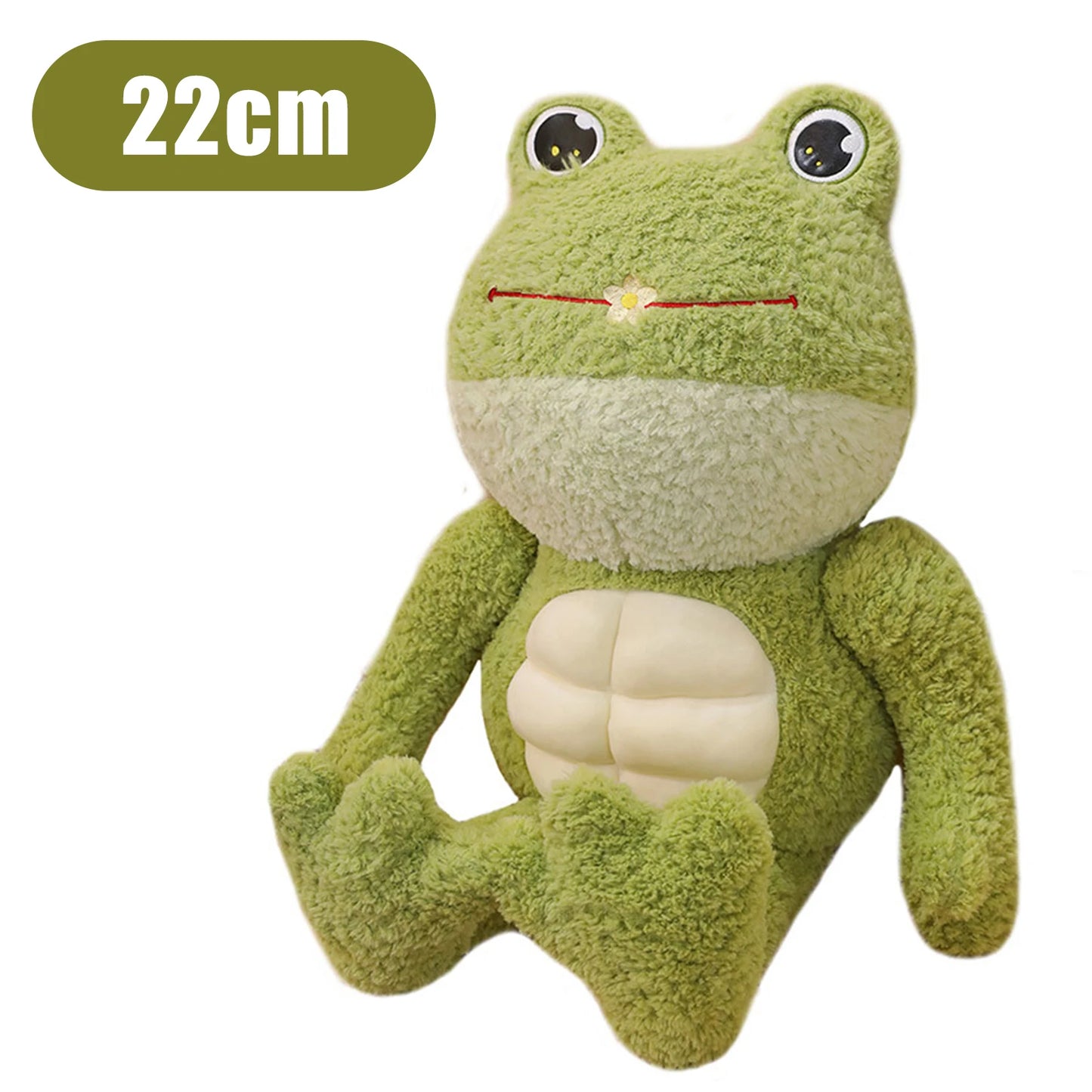 Kawaii Muscle Frog Plush Toys Realistic Stuffed Doll | Soft Comfortable Skin-friendly Plush Toy for Children Girls Gift Decoration | Alo Trendy