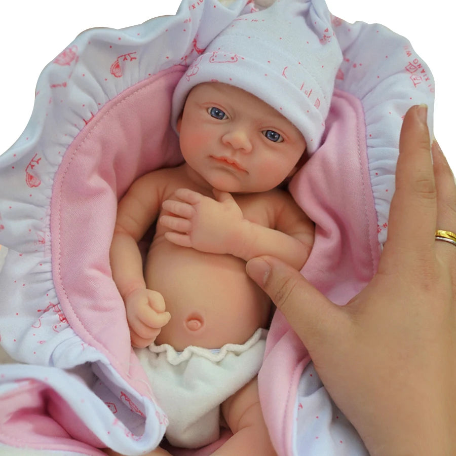 12"  Micro Preemie Full Body Silicone Baby Doll  Girl "Luna"& Boy "Toby" Lifelike Reborn Doll Surprice Children Anti-Stress