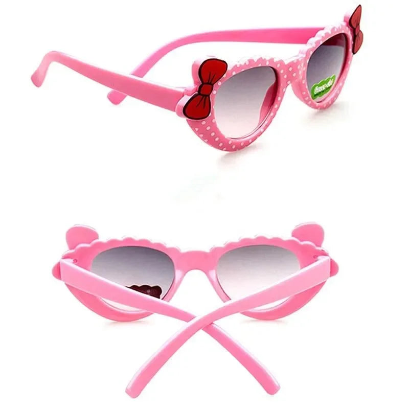 Love Heart Girls Kids Sunglasses | Summer UV400 Plastic Sun Glasses for Girls | Stylish Eyewear for Children