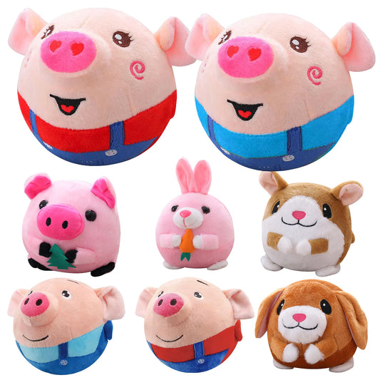 Singing Animal Plush Toy | Electric Interactive Talking Pig Doll | Animated Plush Toy for Medium and Small Dogs Pets | Engaging and Fun Pet Toy