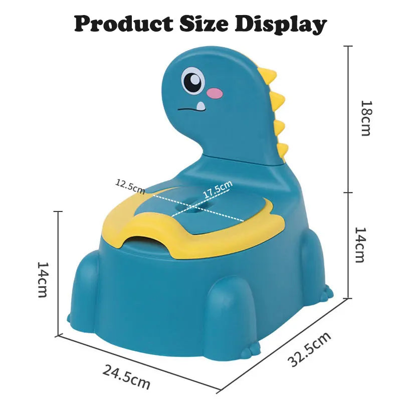 Cartoon Dinosaur Children's Pot Portable Toilet Seat | Baby Potty Training Toilet for Kids Infant Potty WC Urinal Baby Toilet Pot | Cute and Functional | Alo Trendy