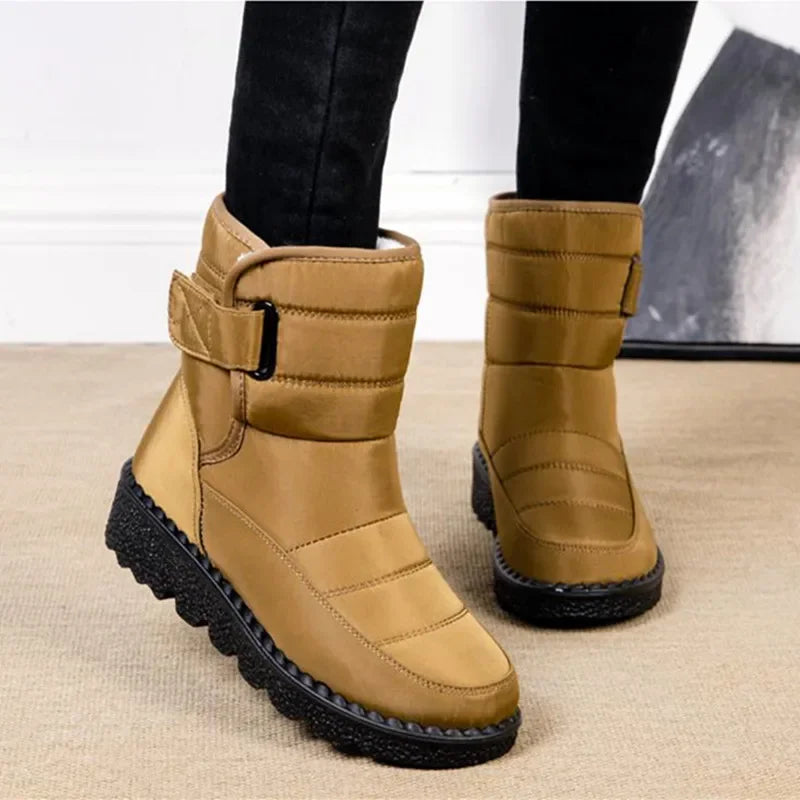 Women’s Waterproof Winter Snow Boots | Non-Slip Platform Warm Ankle Boots | Cotton-Padded Botas de Mujer