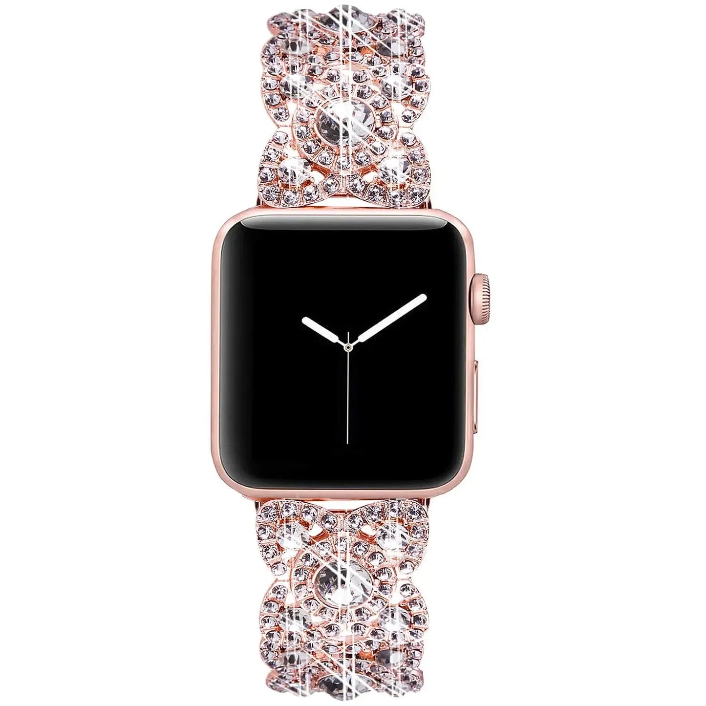 Bling Band for Apple Watch Ultra | Diamond Metal Wristband Strap for iWatch Series 8, 7, 6, SE, 5, 4, 3 | Compatible with 38mm, 40mm, 42mm, 44mm, 41mm, 45mm, 49mm