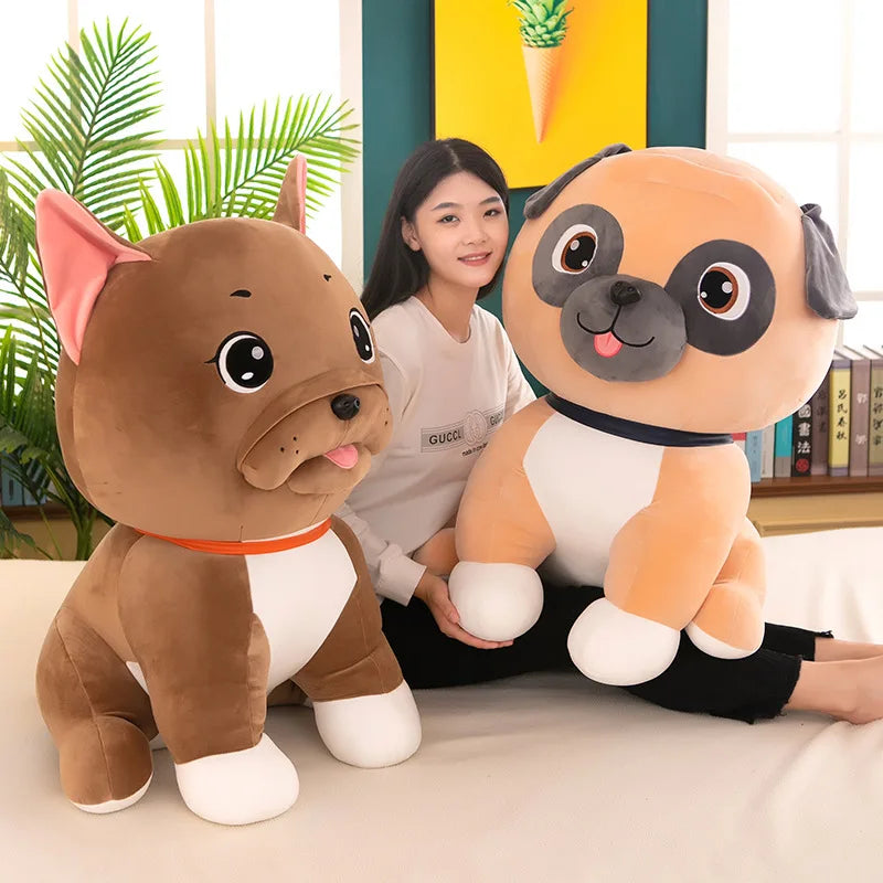 Simulation Dogs Plush Pug Toys Lifelike Husky Doll Soft Stuffed Animal Bulldog Plush Pillow Soft Cartoon Dolls Kids Gift | Alo Trendy