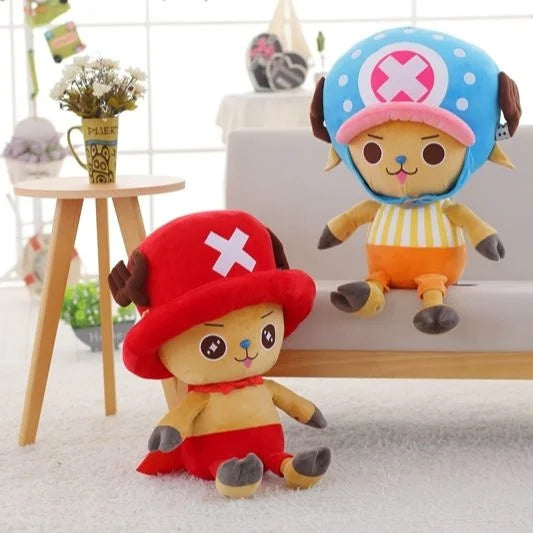 Kawaii Giant 30-80cm Genuine Chopper Cartoon Character Plush Toys | High Quality Children Create Doll | Home Decor Colorful Gifts | Alo Trendy