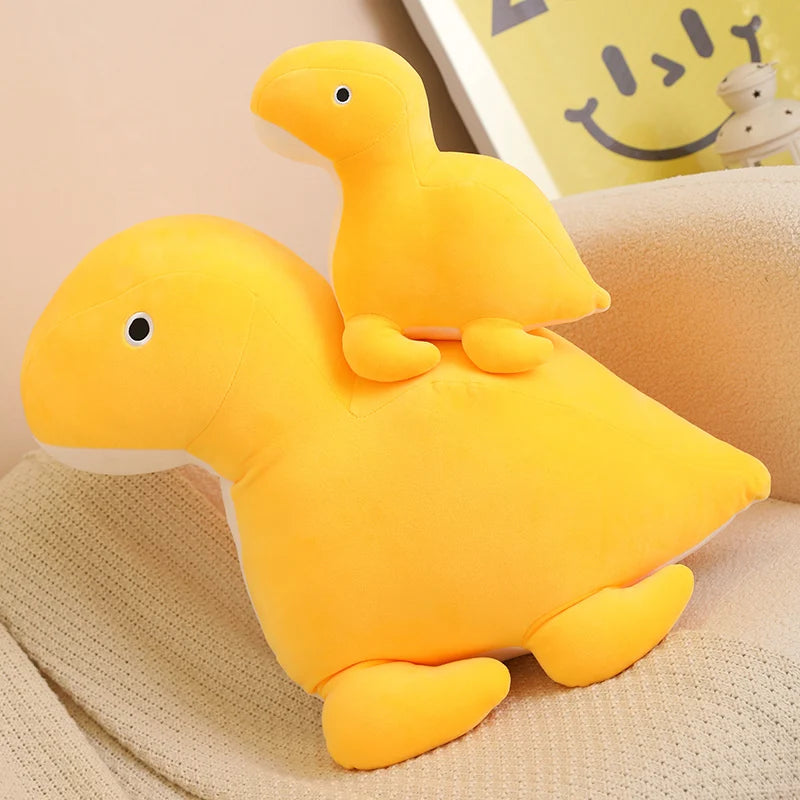 Cute Chubby Yellow Dinosaur Plush Toy | Kawaii Stuffed Animals Pillow | Fatty Dragon Plushies Doll for Girls, Boys, Kids Gift, Home Decor | Alo Trendy