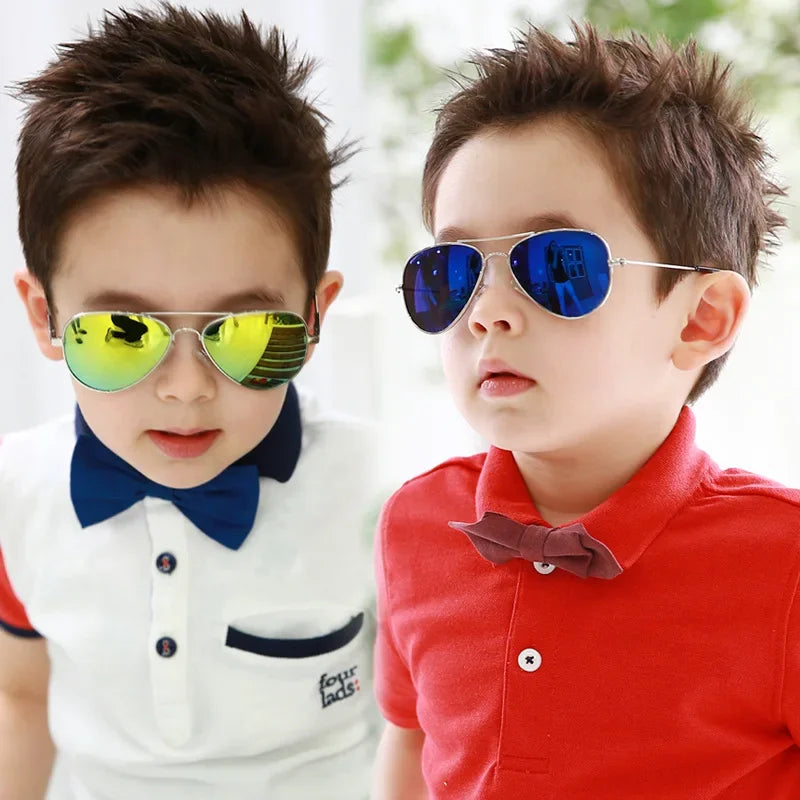 Retro Kids Sunglasses UV400 | Brand Designer New Trend Children Sun Glasses | Luxury Shades Baby Boys Girls Eyewear Gafas De Sol | Alo Trendy