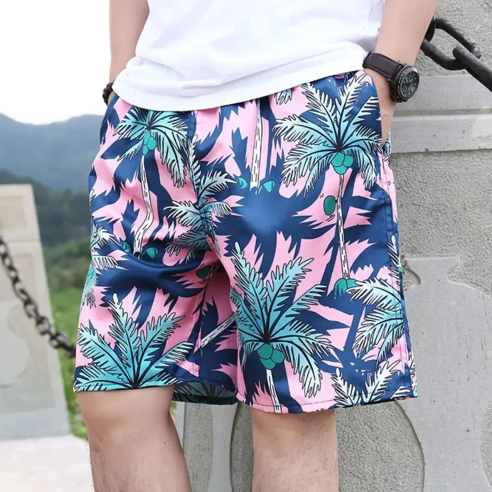 Men Swimming Shorts Trunks | New Drawstring Summer Print Surf Shorts | Cool Running Gym Pants | Quick Dry Beach Shorts