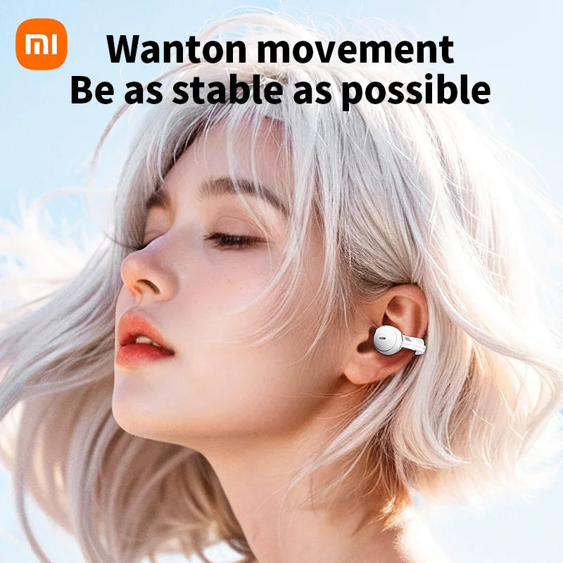 XIAOMI S39 Ear Clip Bluetooth 5.4 Earphone | Wireless ENC Open Ear Earbuds with Noise Reduction | Headphone with Mic & LED Digital Display