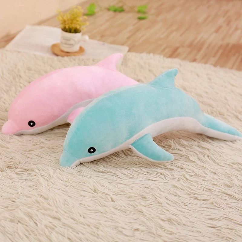 30cm Lovely Dolphin Plush Toys | Stuffed Soft Cute Animal Dolls Sofa Decor Baby Pillow Cushion for Kids Children Gifts