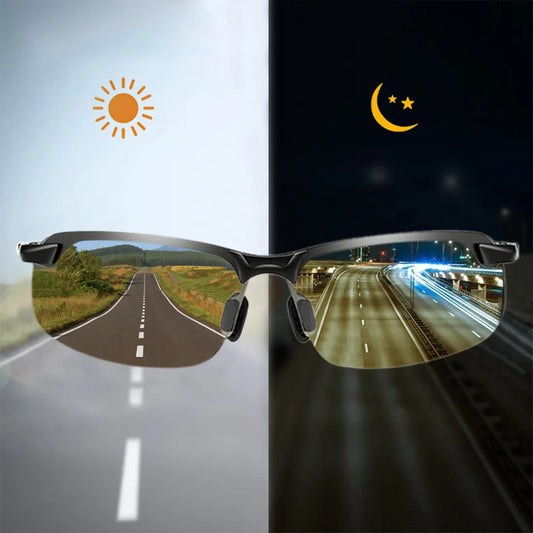 Photochromic Sunglasses Men Polarized Driving Chameleon Glasses | Male Change Color Sun Glasses | Day Night Vision Driver's Eyewear | Alo Trendy