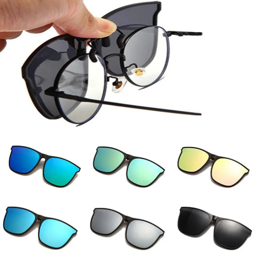 Men Women Clip-On Sunglasses | Polarizing Color Changing Sunglasses | Photochromic Vintage Clip Glasses | Night Vision Driving Goggles | Alo Trendy